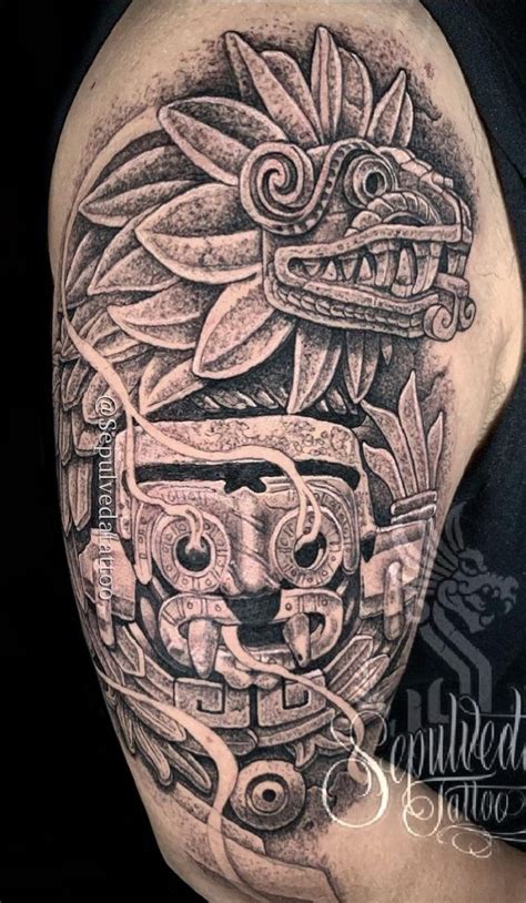 quetzalcoatl tatto|aztec snake god quetzalcoatl tattoo.